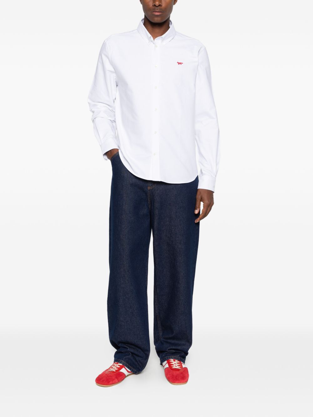 Maison Kitsuné Maison Kitsuné Profile Fox cotton shirt