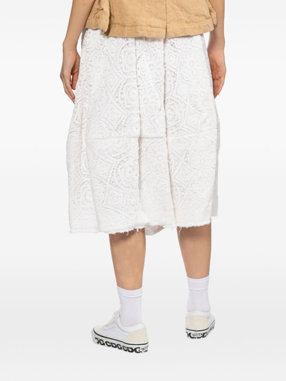 Comme Des Garcons Comme Des Garçons Cotton midi skirt