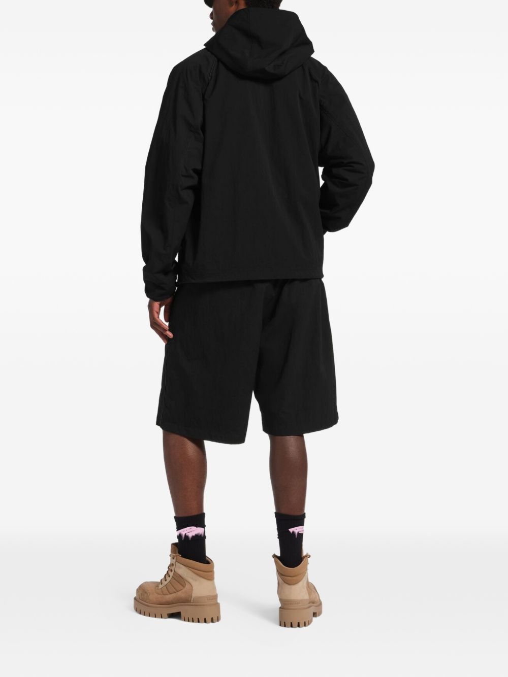 Balenciaga Logo hooded jacket