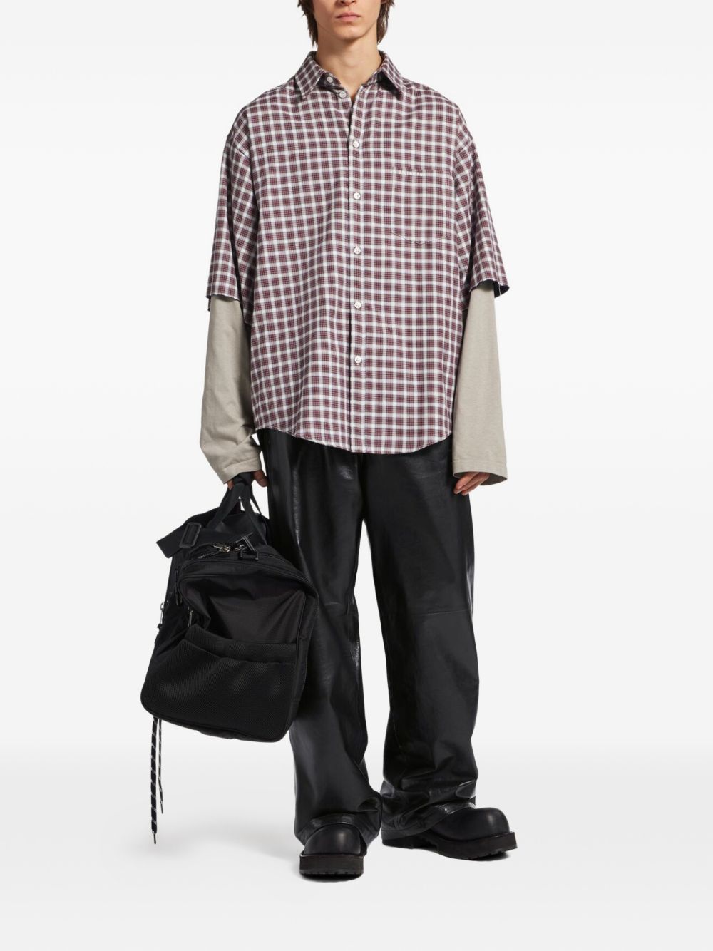 Balenciaga Checked cotton shirt