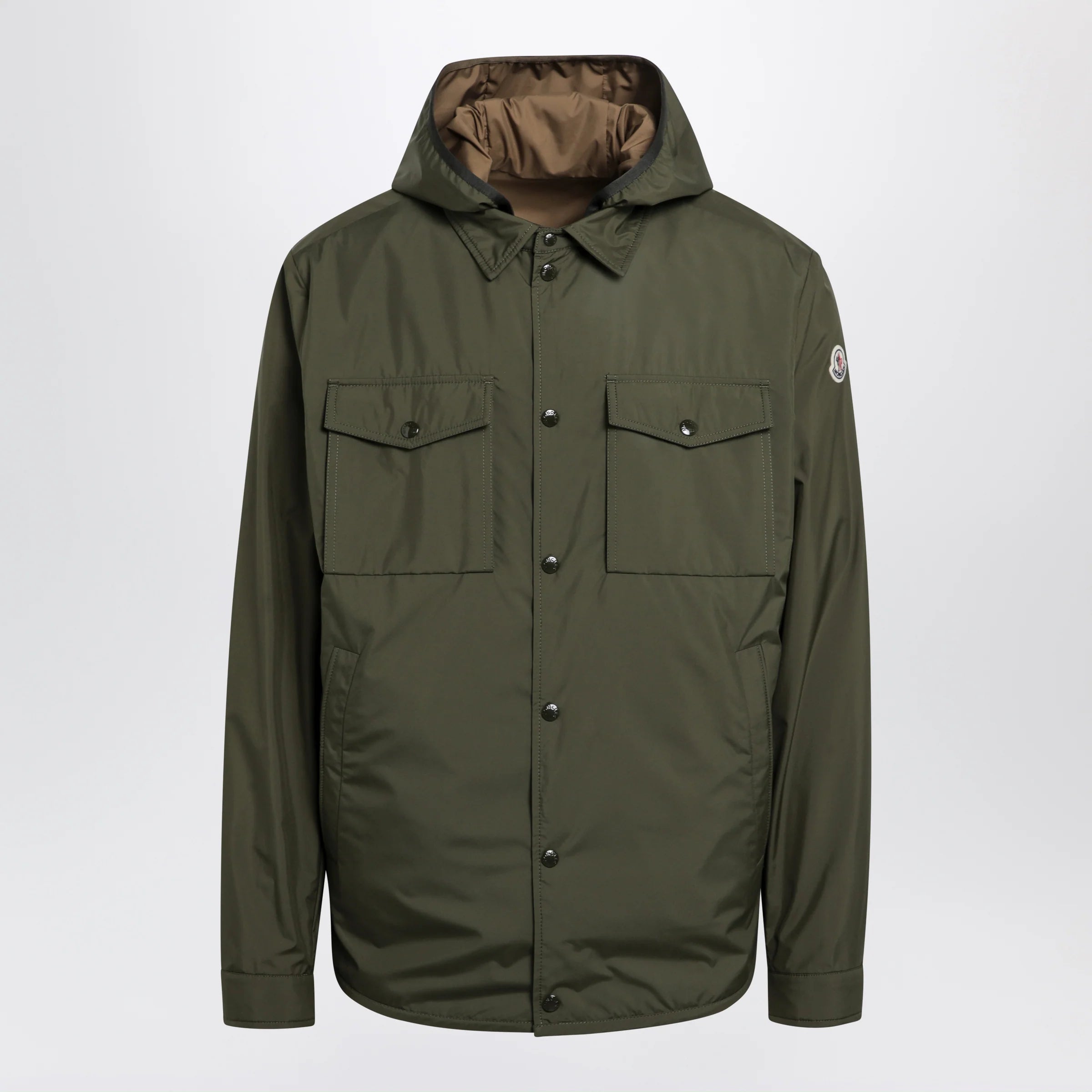 Moncler Chirano shirt jacket military green