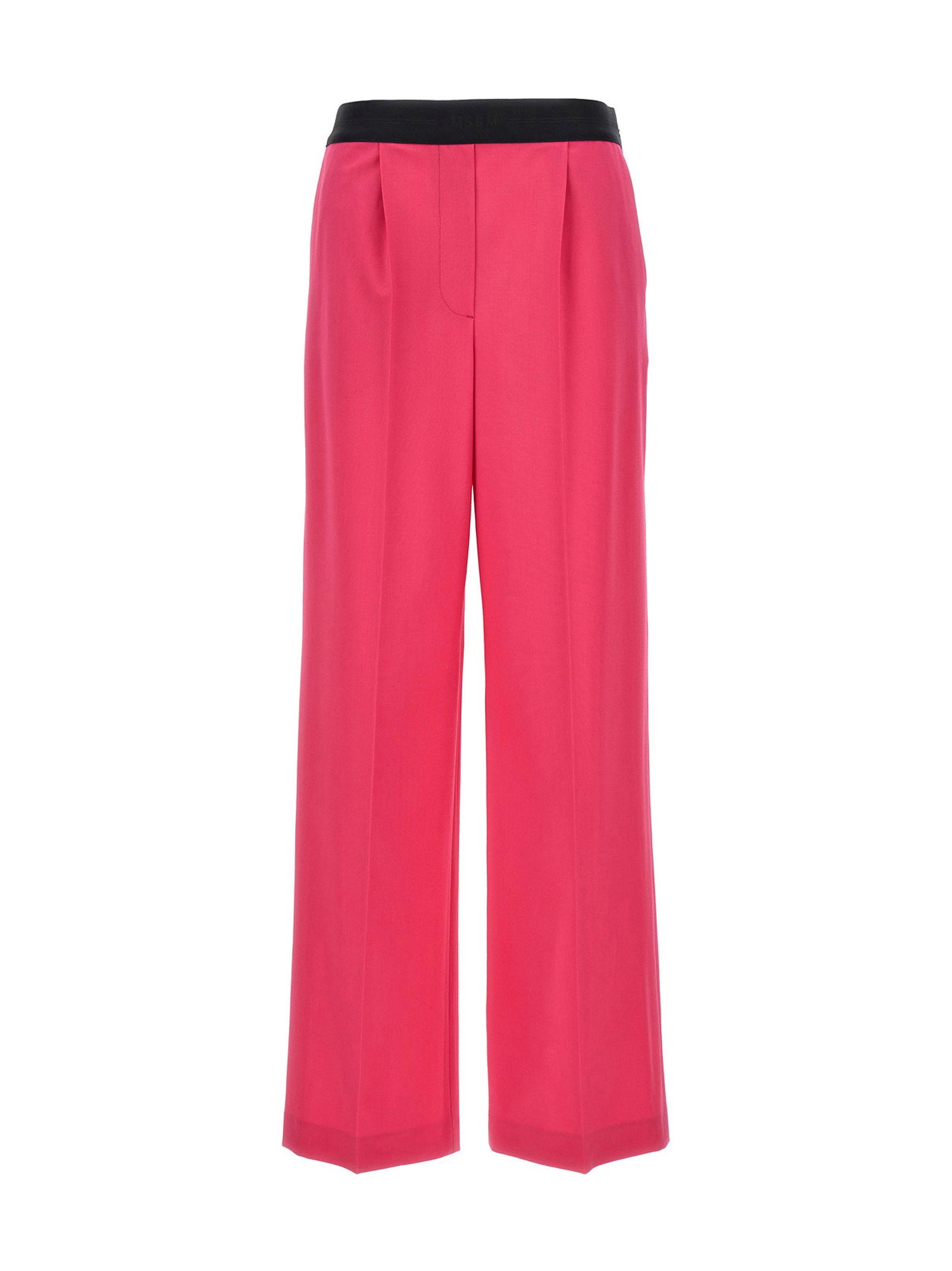 Msgm Pants With Front Pleats