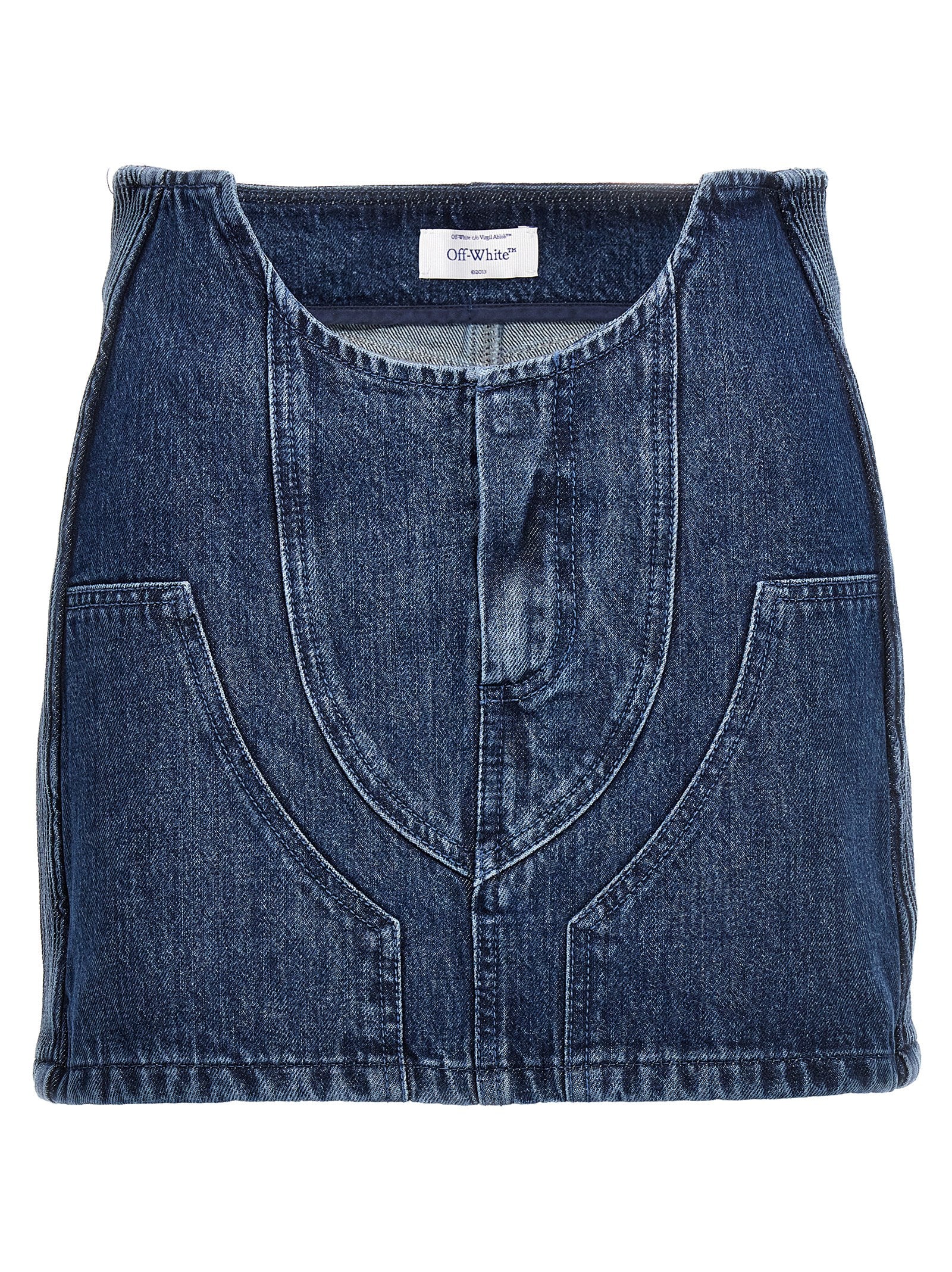 Off White Motorcycle Miniskirt