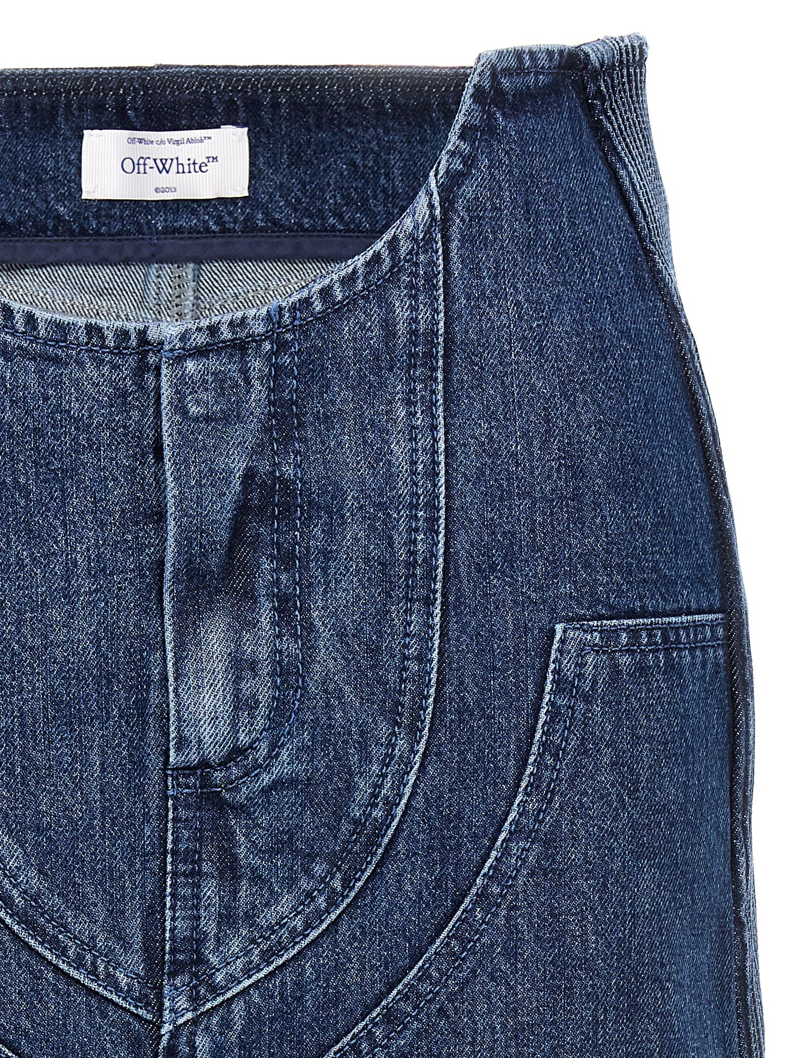 Off White Motorcycle Miniskirt