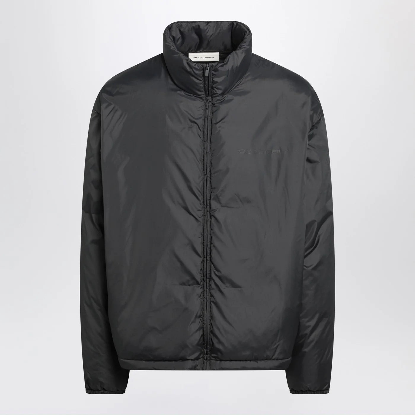 Fear of God Essentials Grey padded ripstop nylon jacket