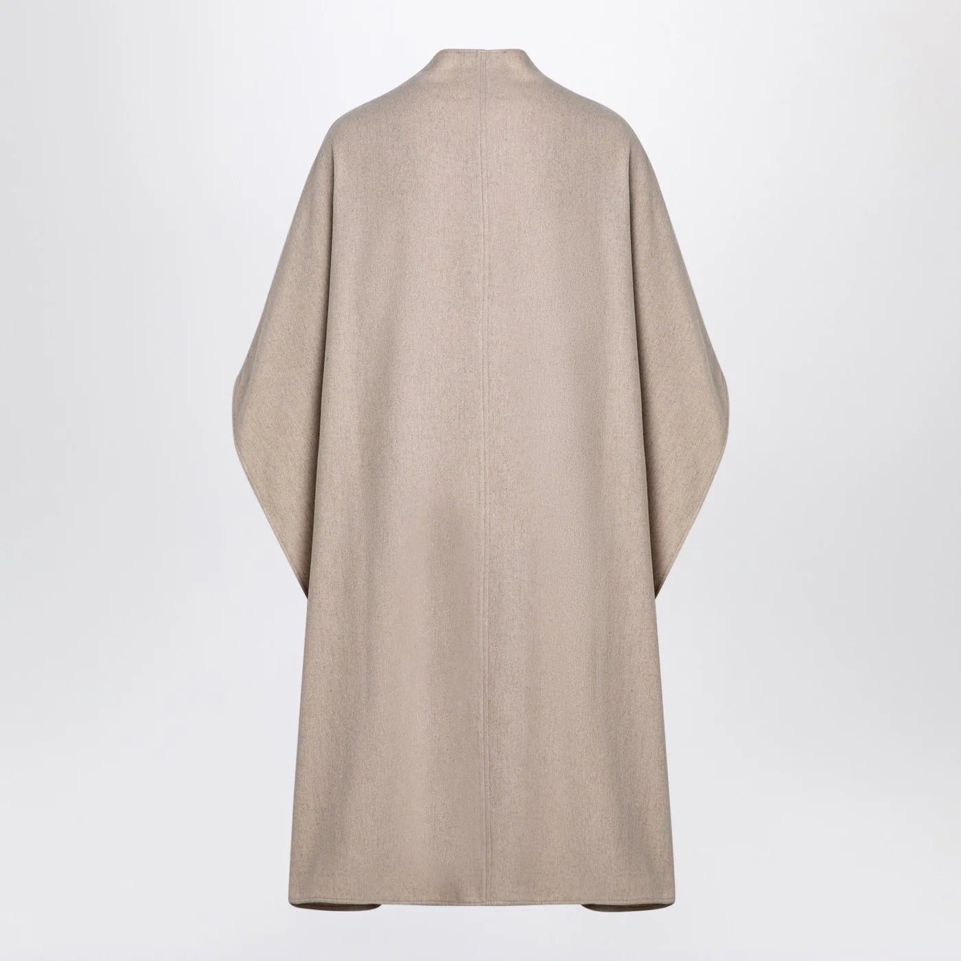 the garment Beige wool-blend cape