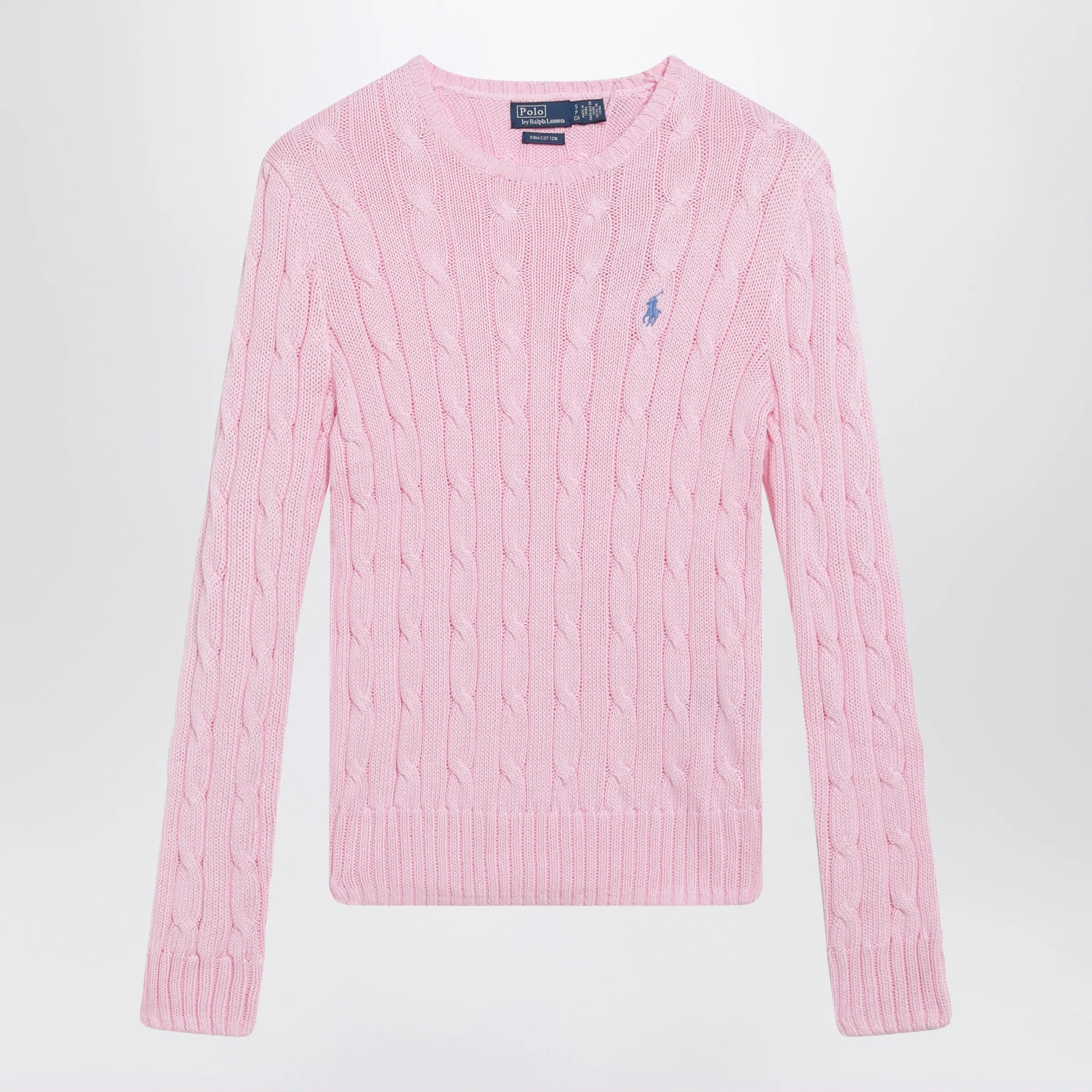 Polo Ralph Lauren Pink cable-knit cotton sweater