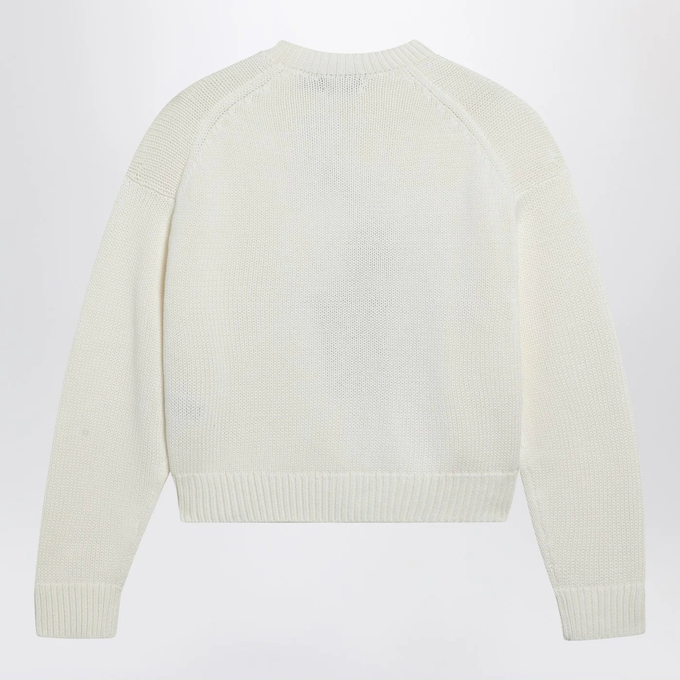Polo Ralph Lauren White sweater with logo intarsia