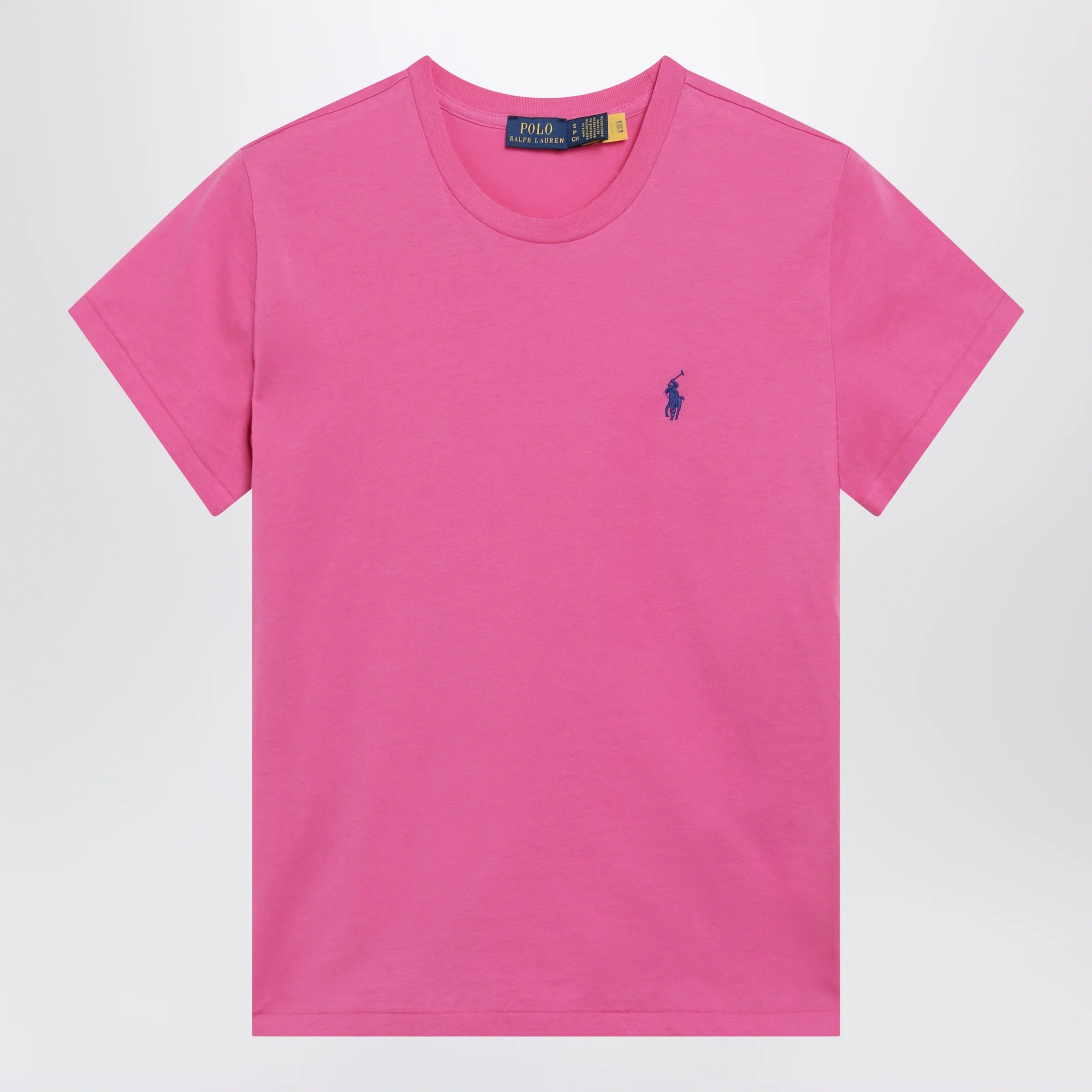 Polo Ralph Lauren Polo Pony cotton crewneck T-shirt in accent pink