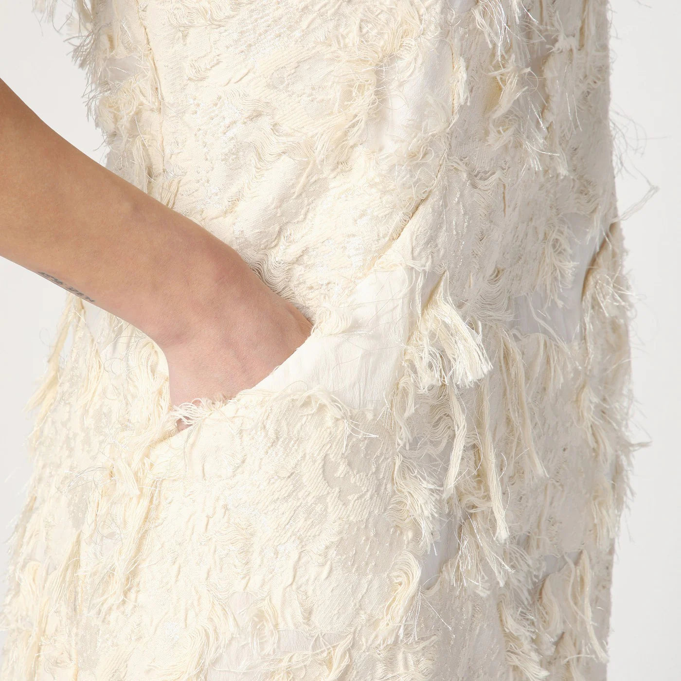 MKDT Studio Atelier Dashan cream-colored dress