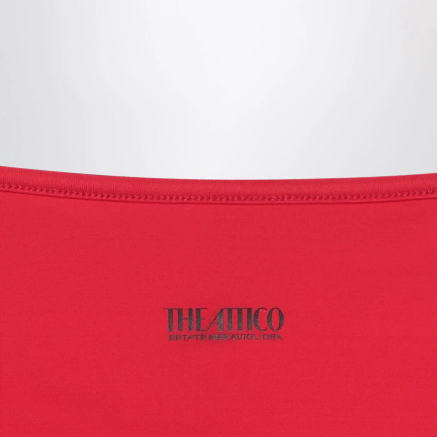 The Attico Two-piece triangle bikini in red