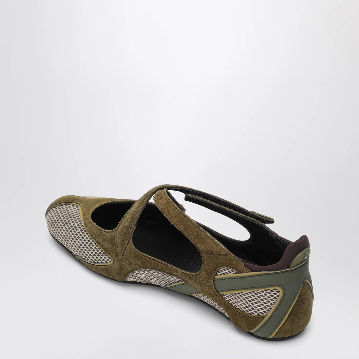 The Attico Ballerina flat Floor 01 army green
