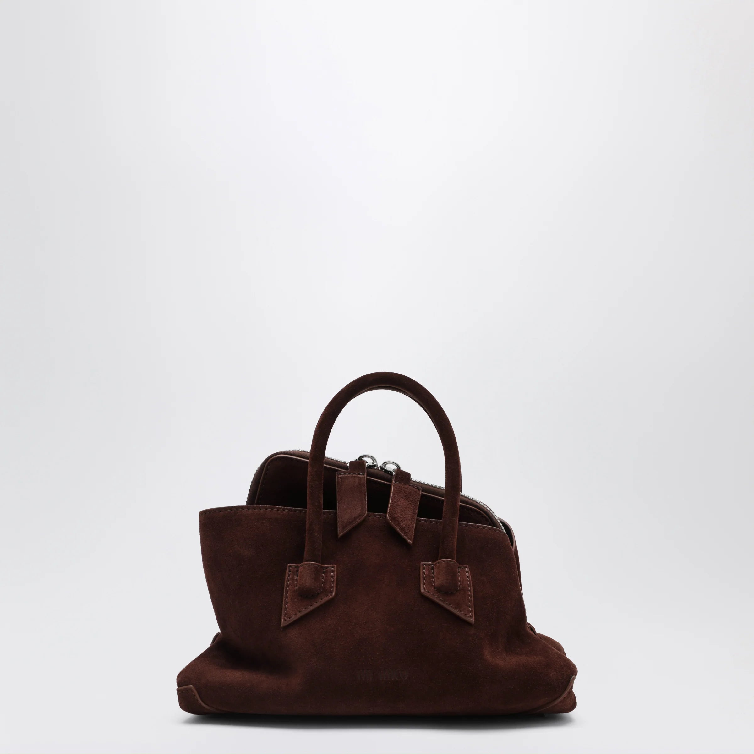 The Attico Brown suede La Passeggiata Mini bag