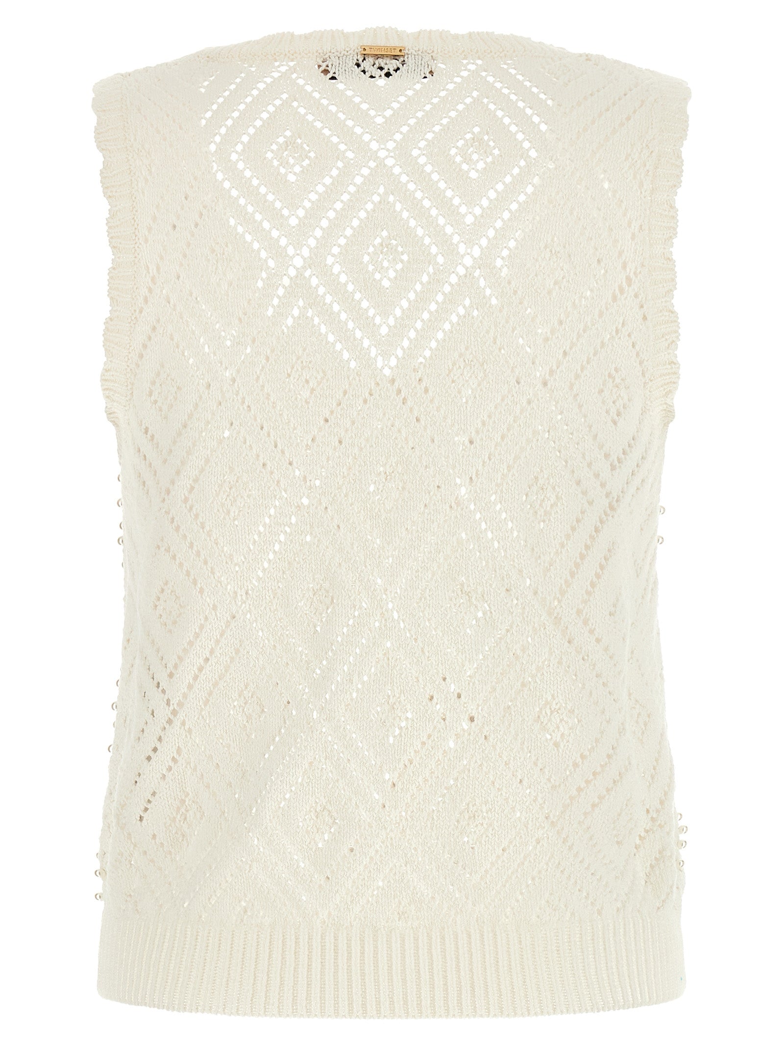 Twin Set Pearl Top