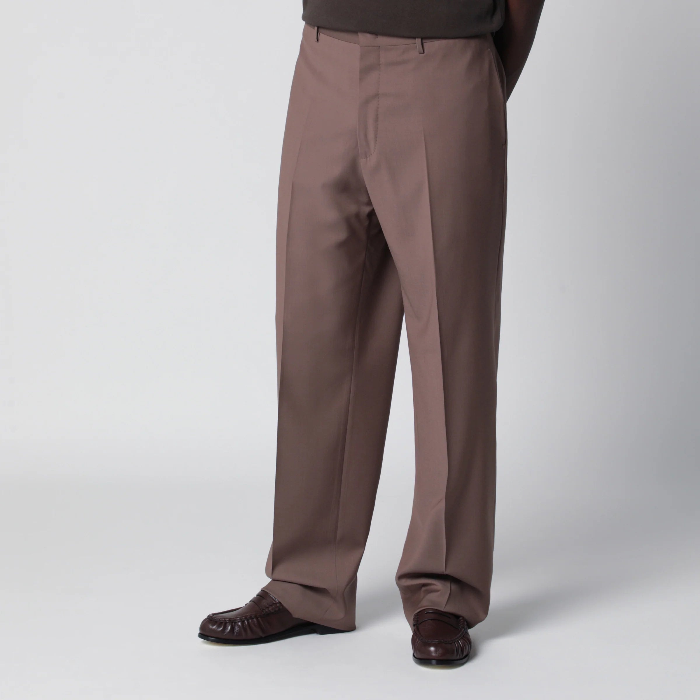 Tagliatore Taupe double-breasted wool suit