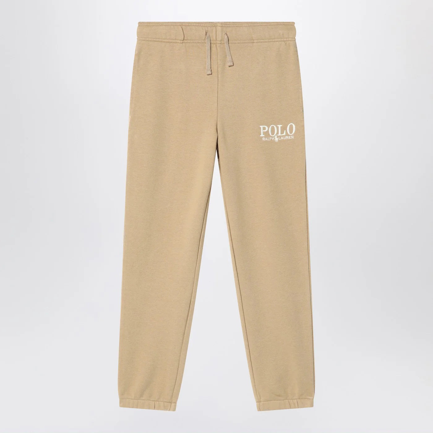 Polo Ralph Lauren Beige cotton jogging trousers with logo