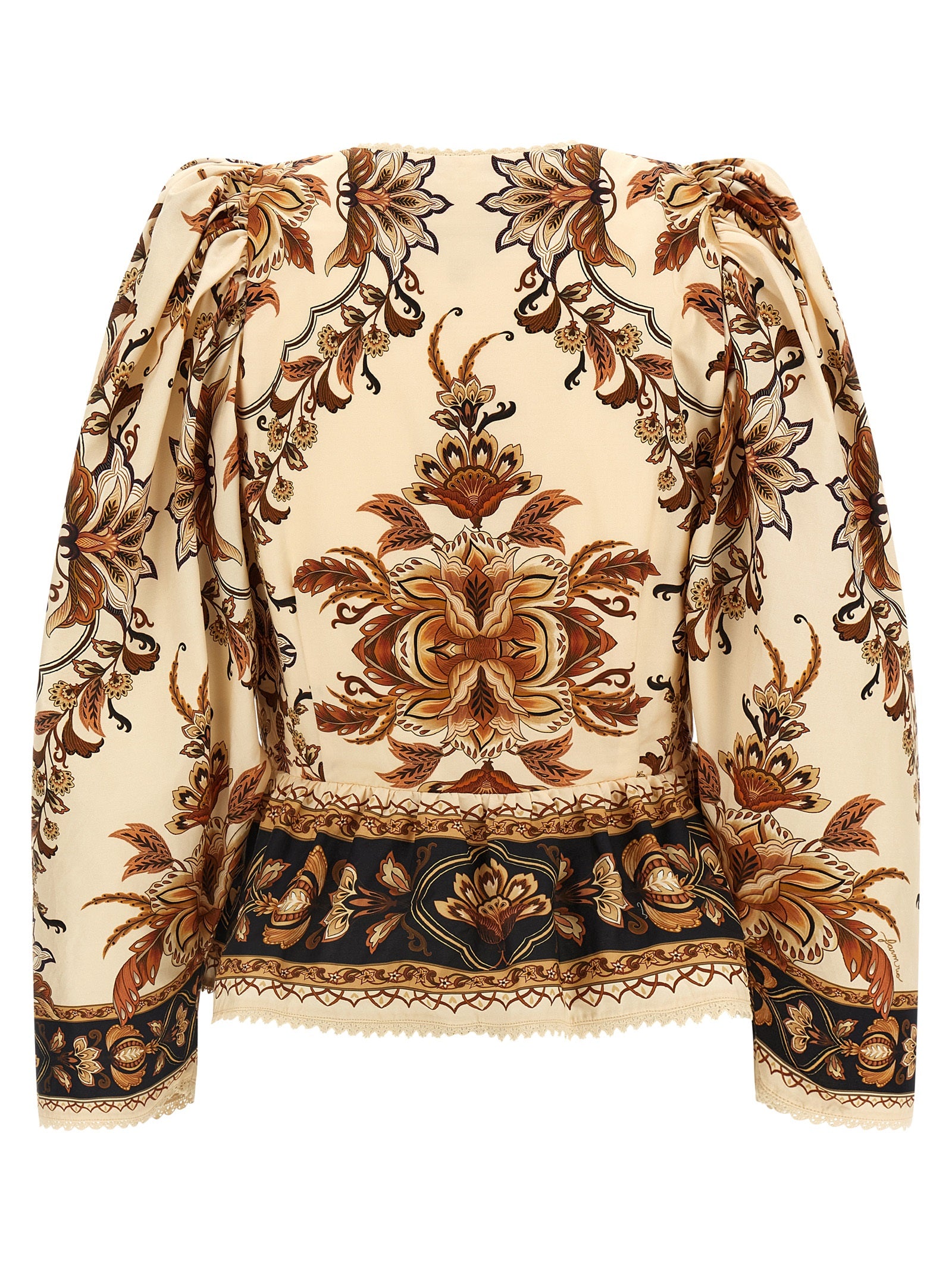 Farm Rio Majestic Garden Sand Blouse