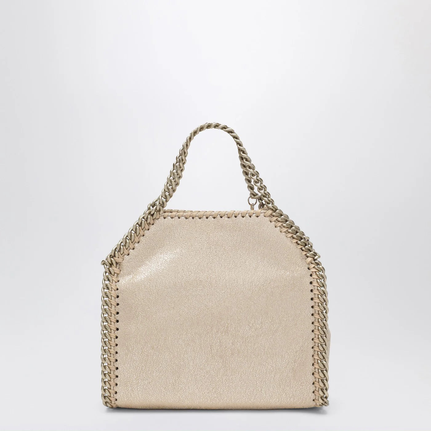 Stella McCartney Gold metallic micro Falabella tote bag