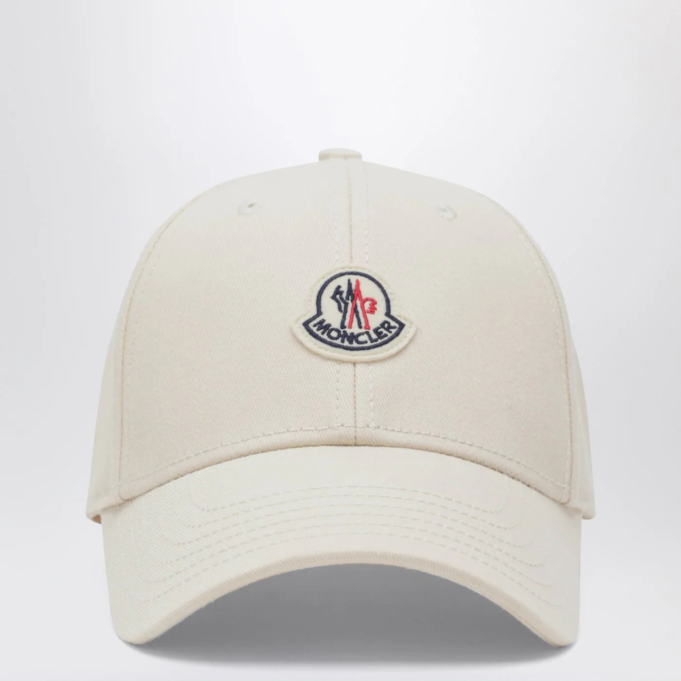 Moncler Beige baseball cap with logo