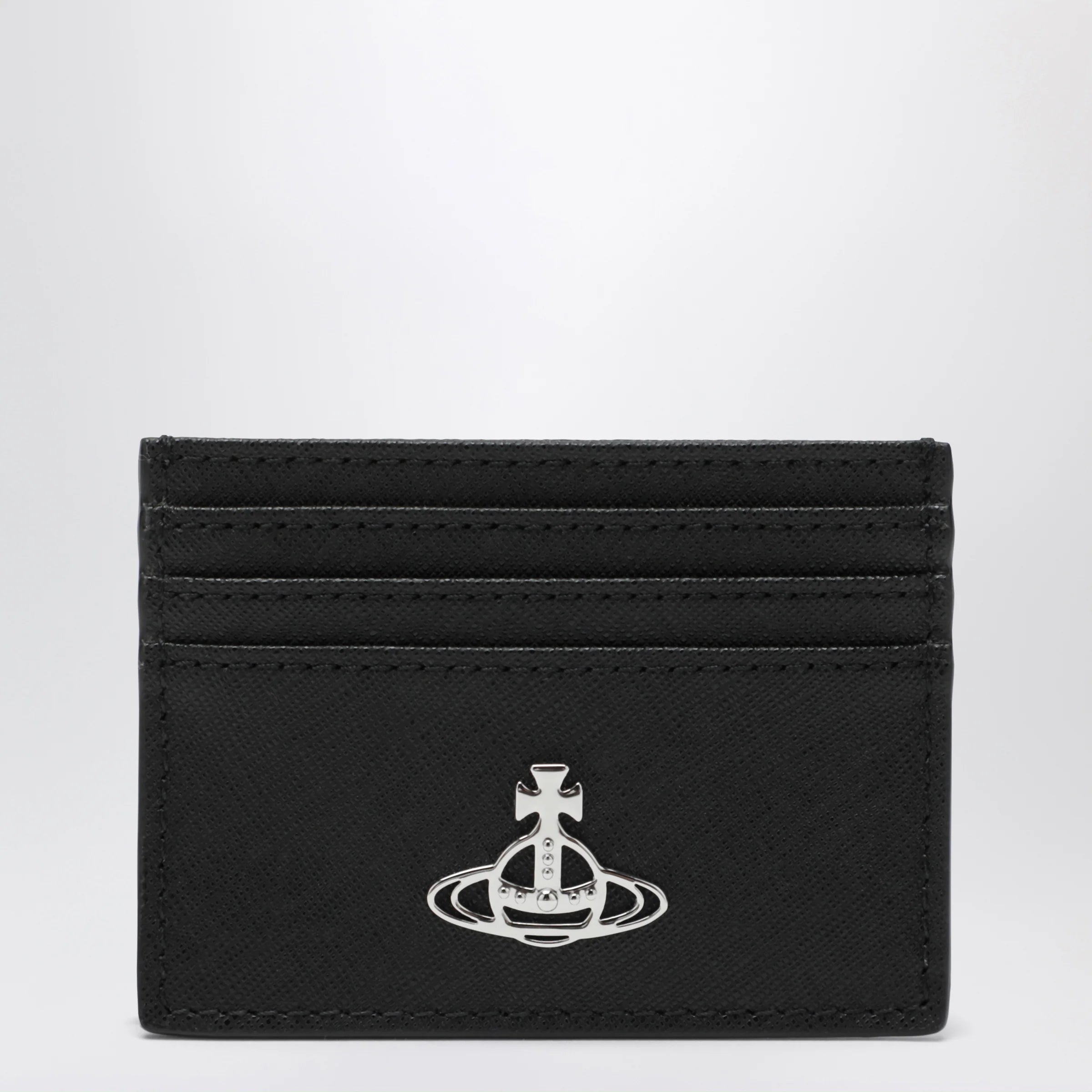 Vivienne Westwood Black leather Flat card holder