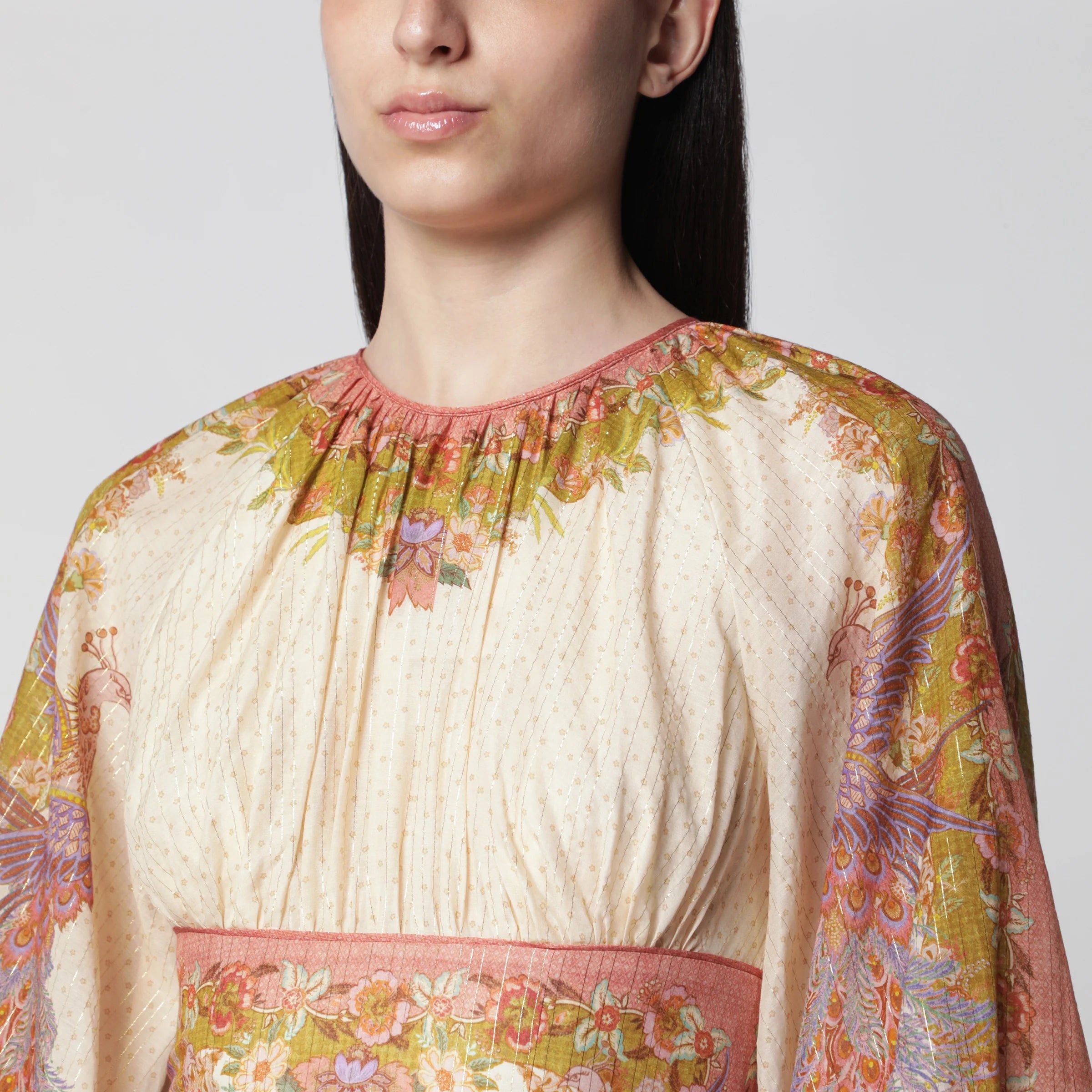 ZIMMERMANN Indra mini dress with floral motif