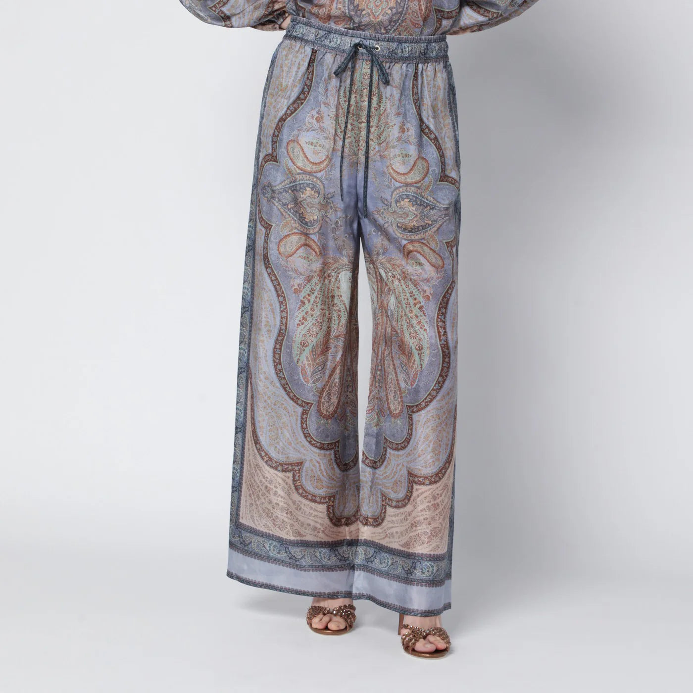 ZIMMERMANN Wanderlust trousers with tapestry print