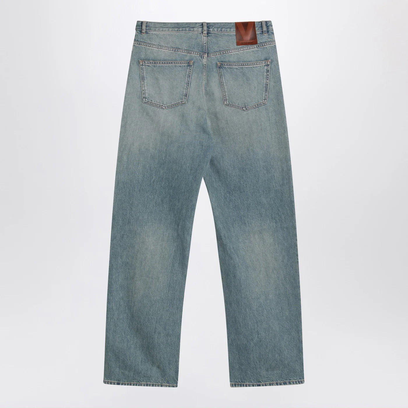 Valentino Light blue jeans with washed effect