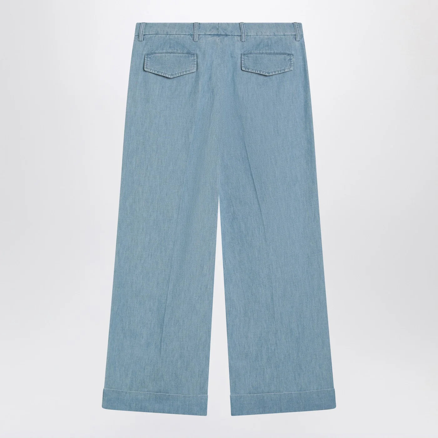 Valentino Light blue wide jeans with cuff