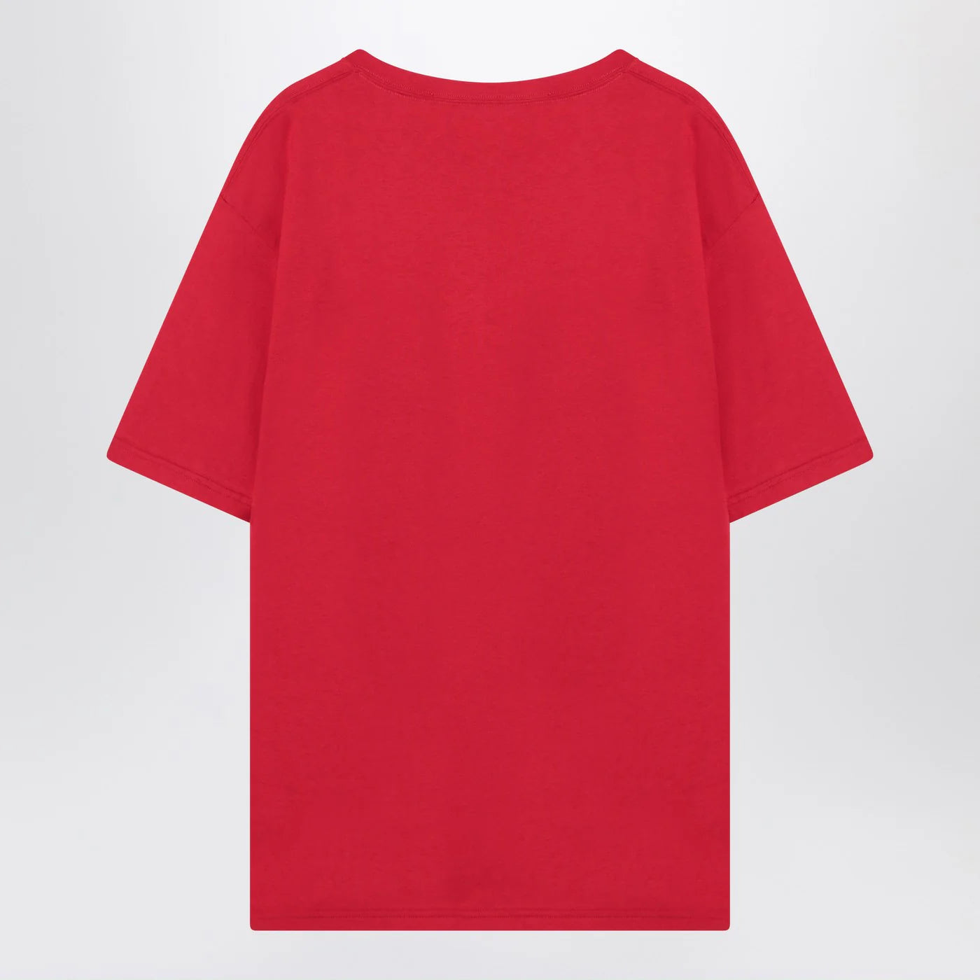 Red T-shirt with Chez Valentino print