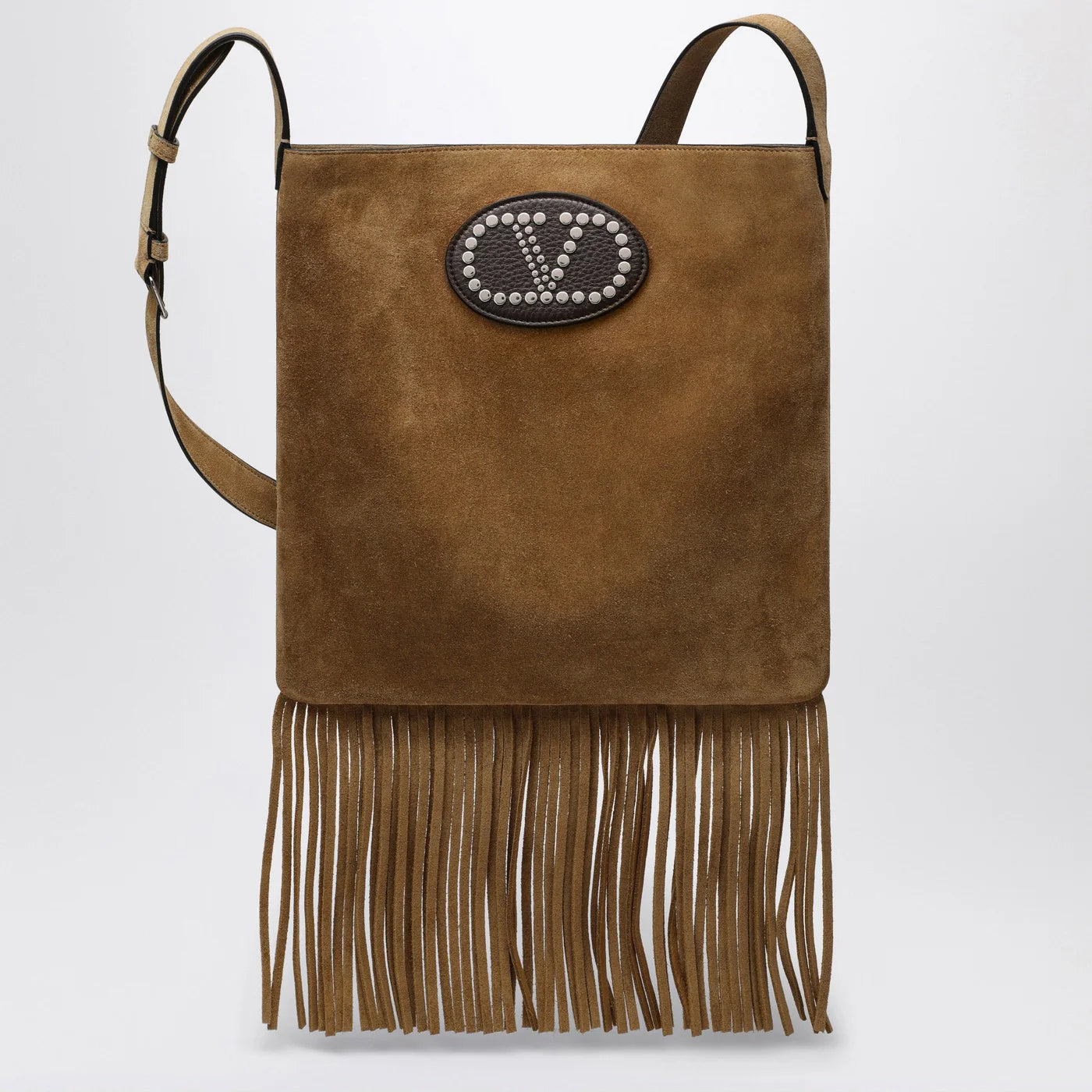 Valentino Garavani Beige suede Nellcôte bag