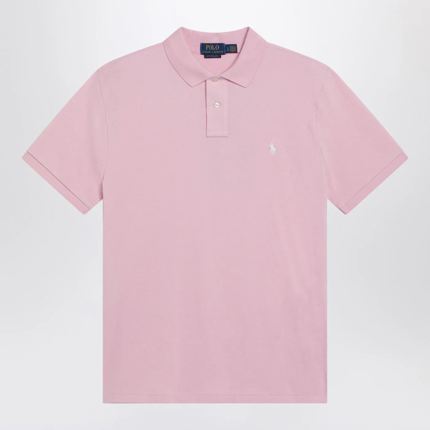 Polo Ralph Lauren Pink Custom Slim-Fit cotton polo shirt