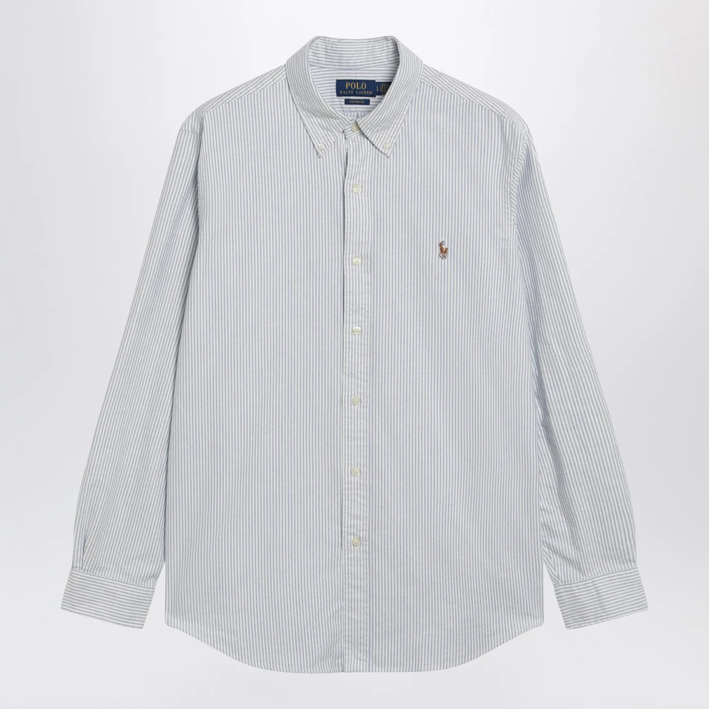 Polo Ralph Lauren Light blue/white striped Oxford shirt Custom-fit