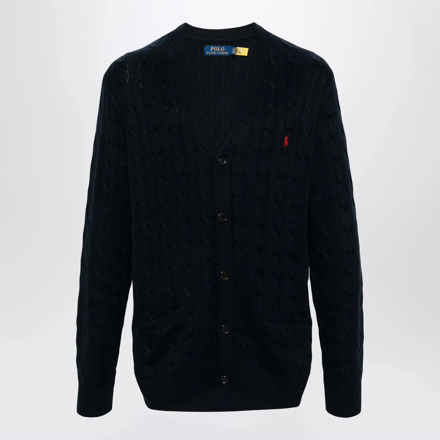 Polo Ralph Lauren Navy blue cable-knit cotton cardigan