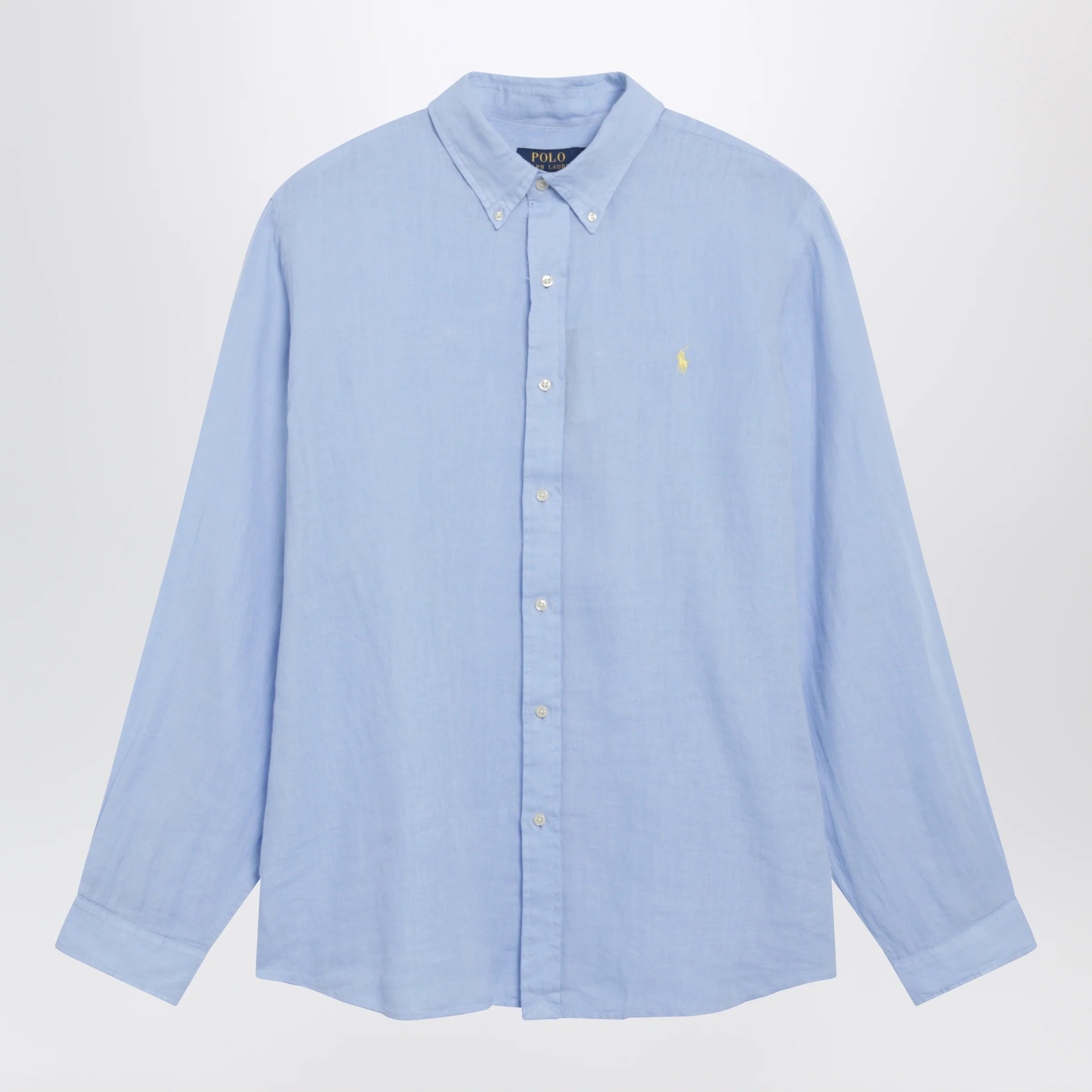 Polo Ralph Lauren Light Blue Linen Button-Down Shirt