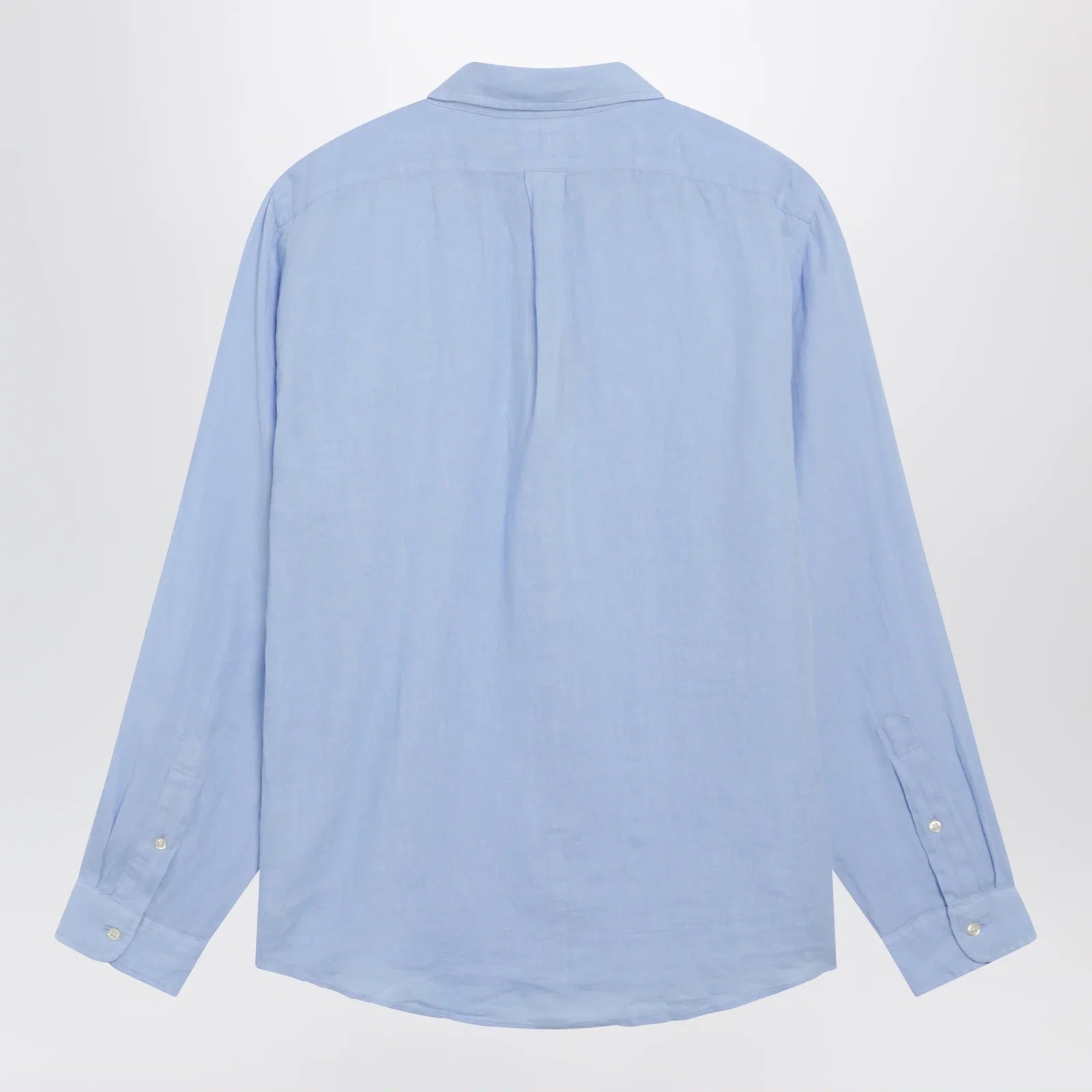 Polo Ralph Lauren Light Blue Linen Button-Down Shirt