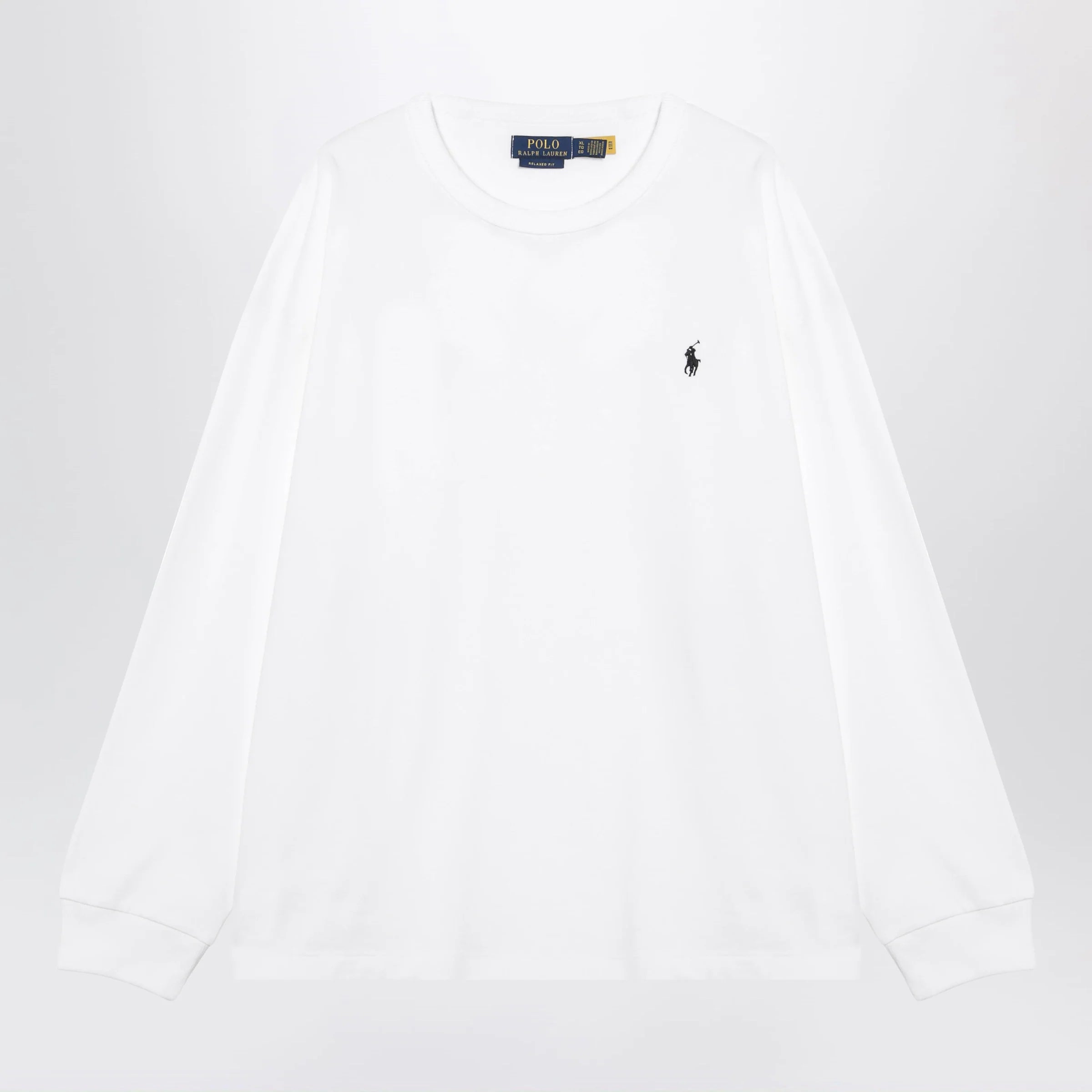 Polo Ralph Lauren White cotton Relaxed-Fit crewneck sweatshirt