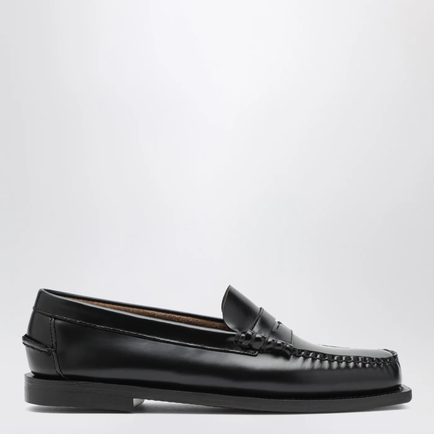 Sebago Black Madison moccasins in leather