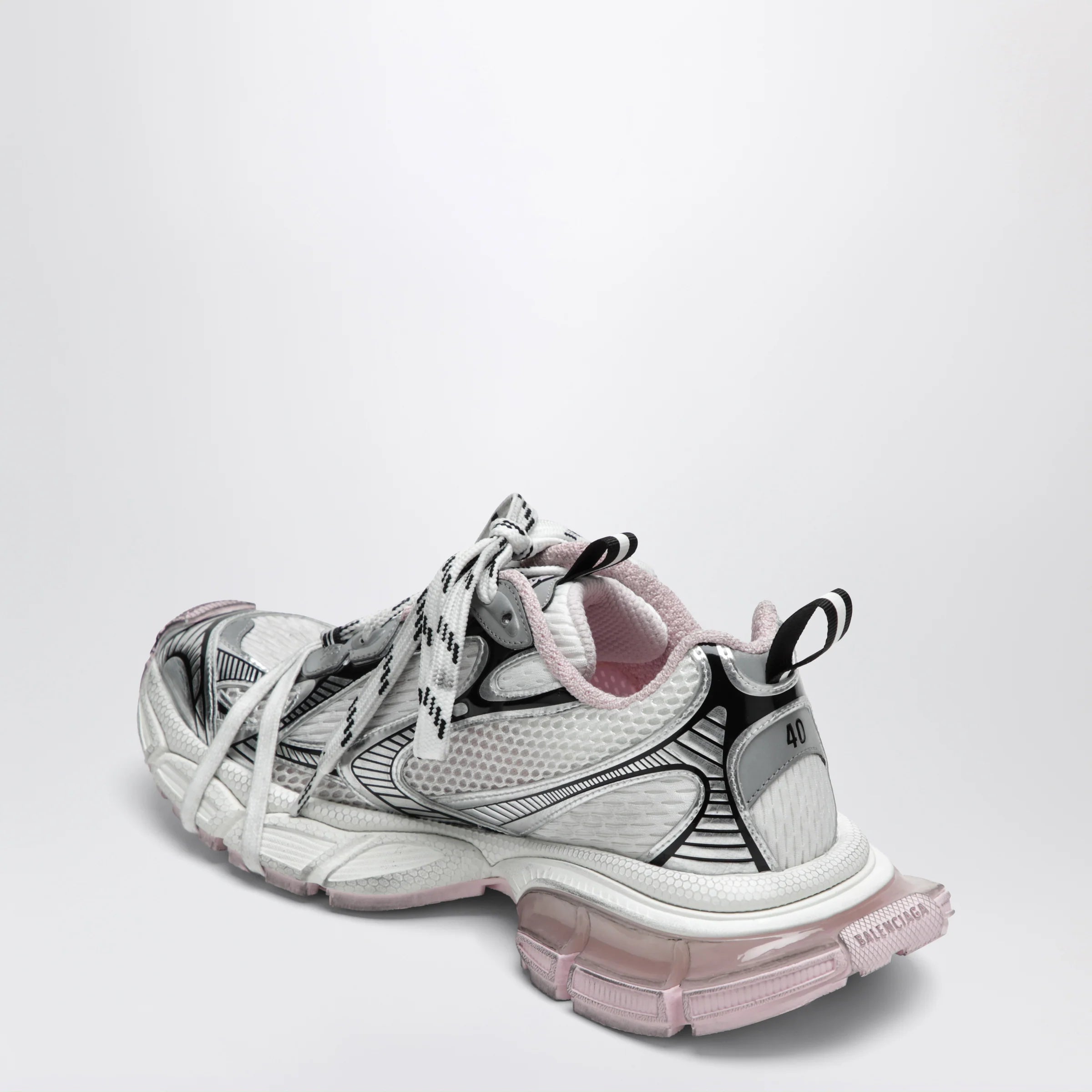 Balenciaga 3XL Gel Clearsole sneakers in polyurethane, white/pink/black