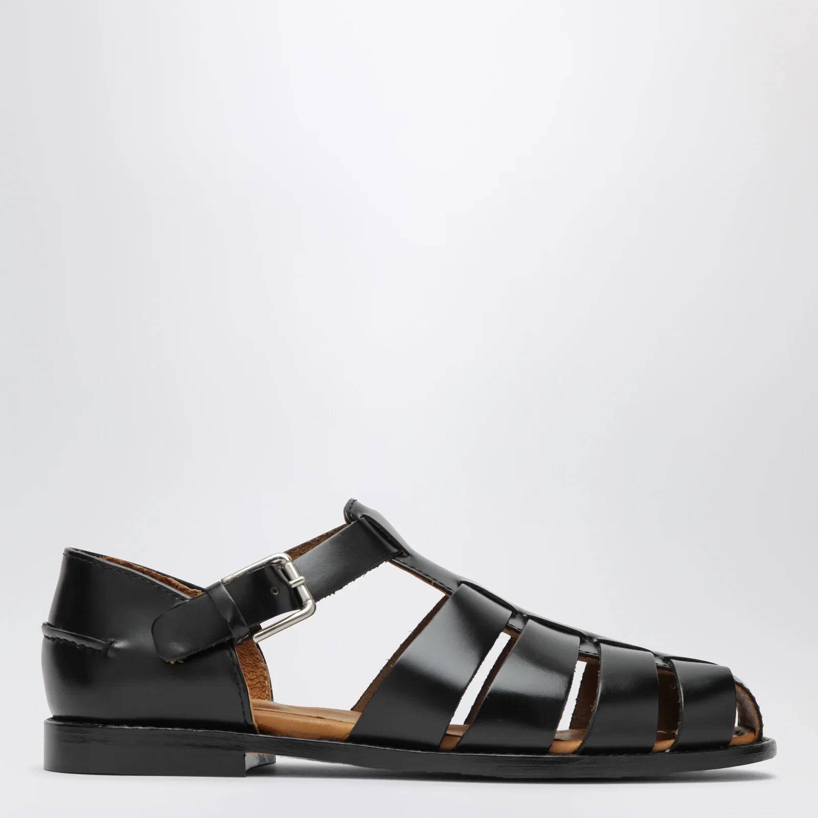 Sebago Gurkha Tale black leather sandals