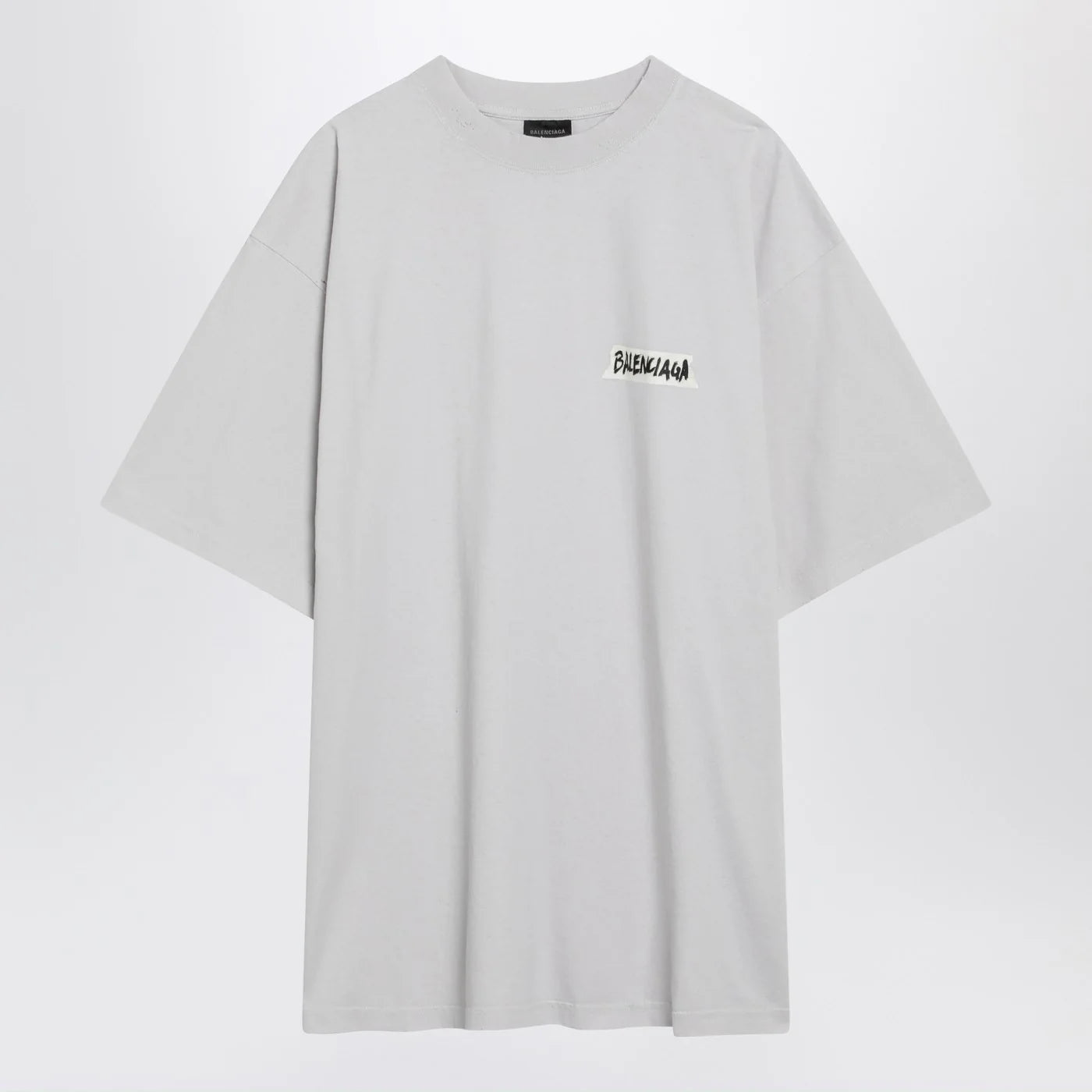 Balenciaga White Masking Tape T-shirt with medium fit