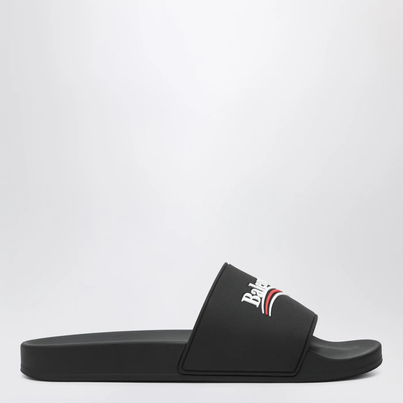 Balenciaga Pool Slide rubber sandals in black