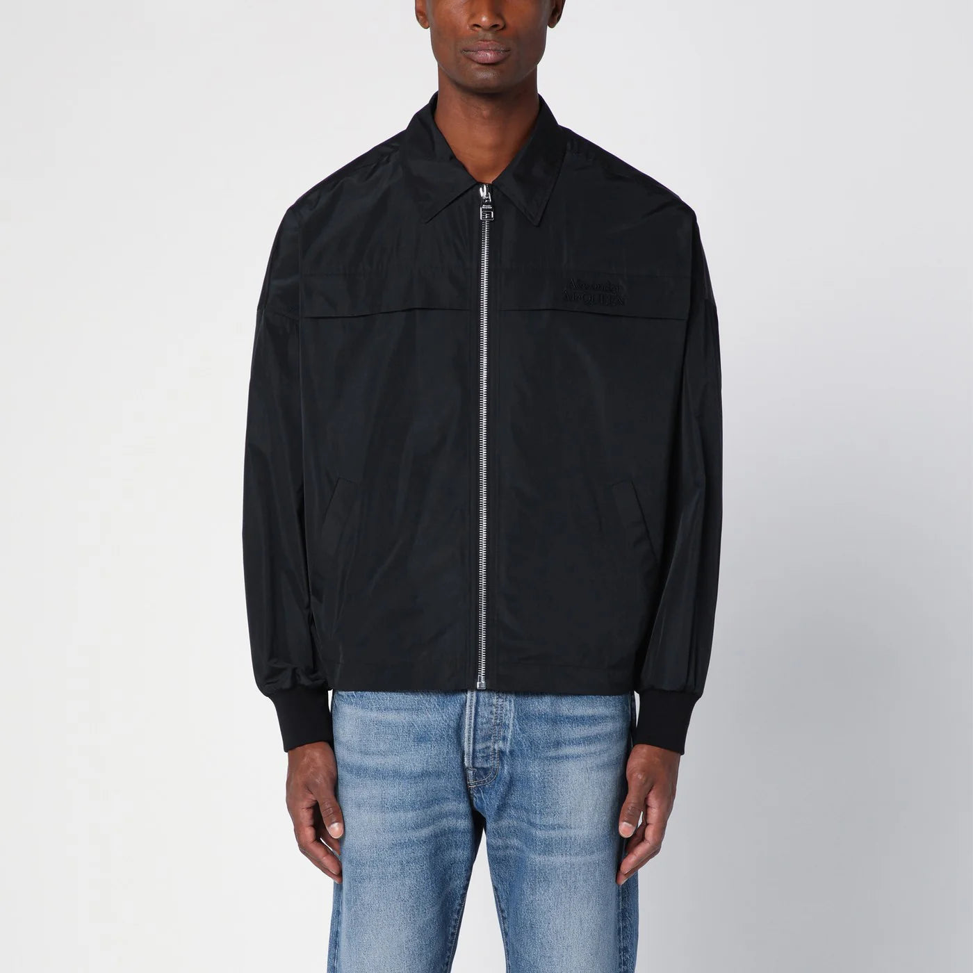 Alexander McQueen Lightweight zipped jacket black