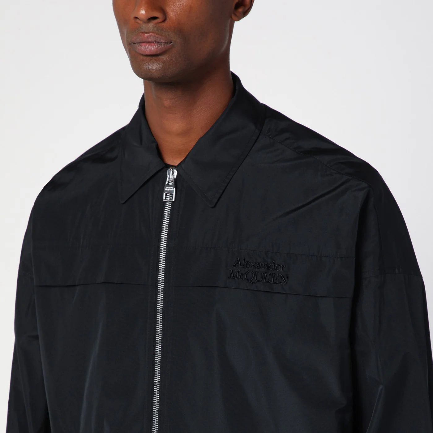 Alexander McQueen Lightweight zipped jacket black
