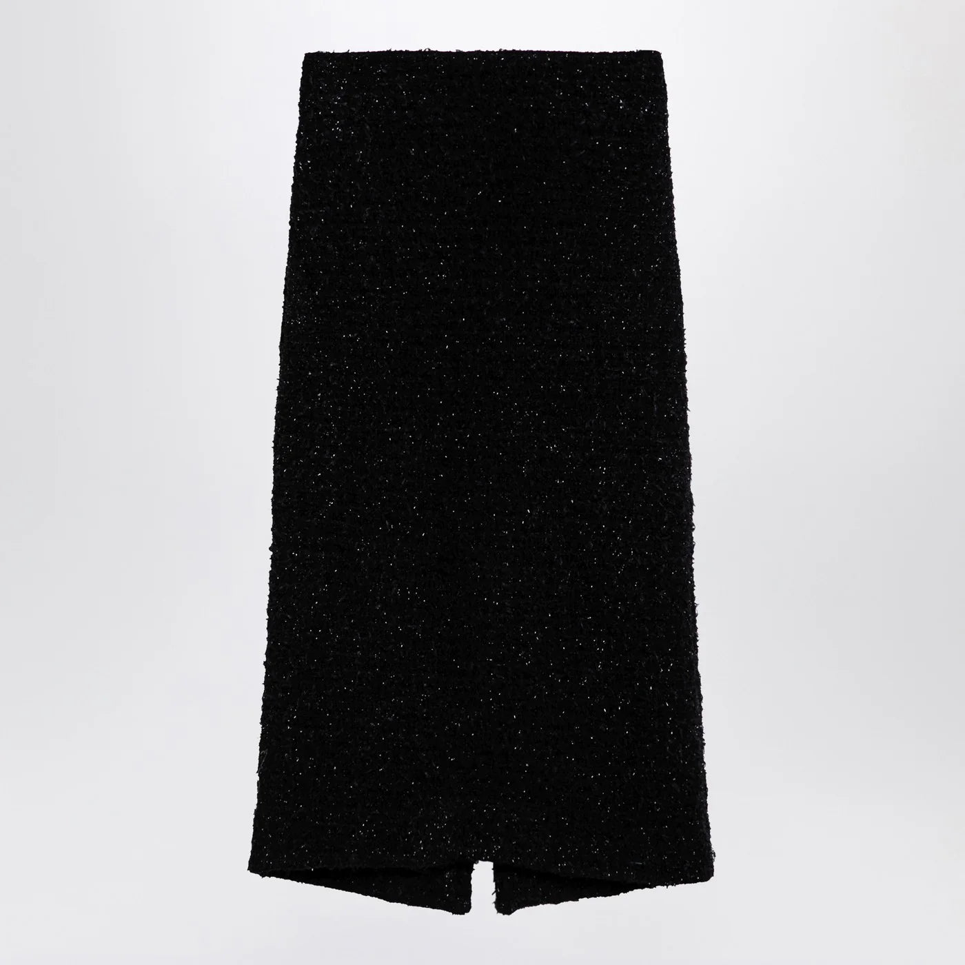 Balenciaga Black tweed midi skirt