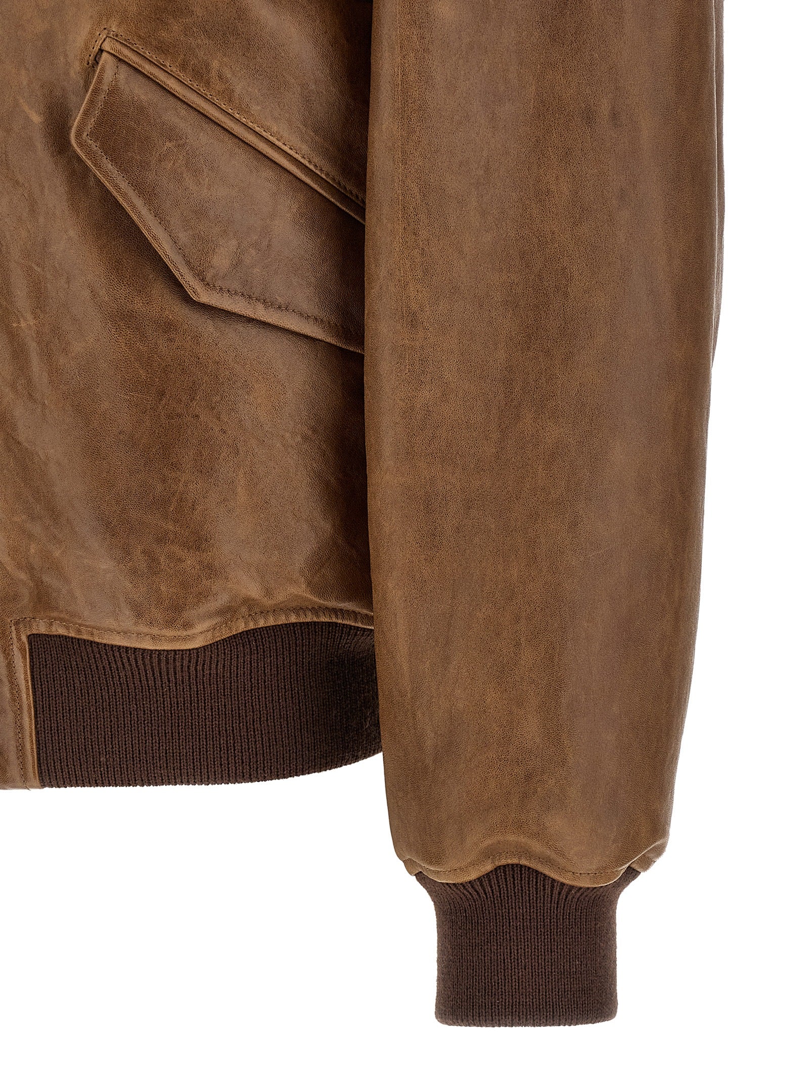 Saint Laurent Vintage Leather Bomber Jacket