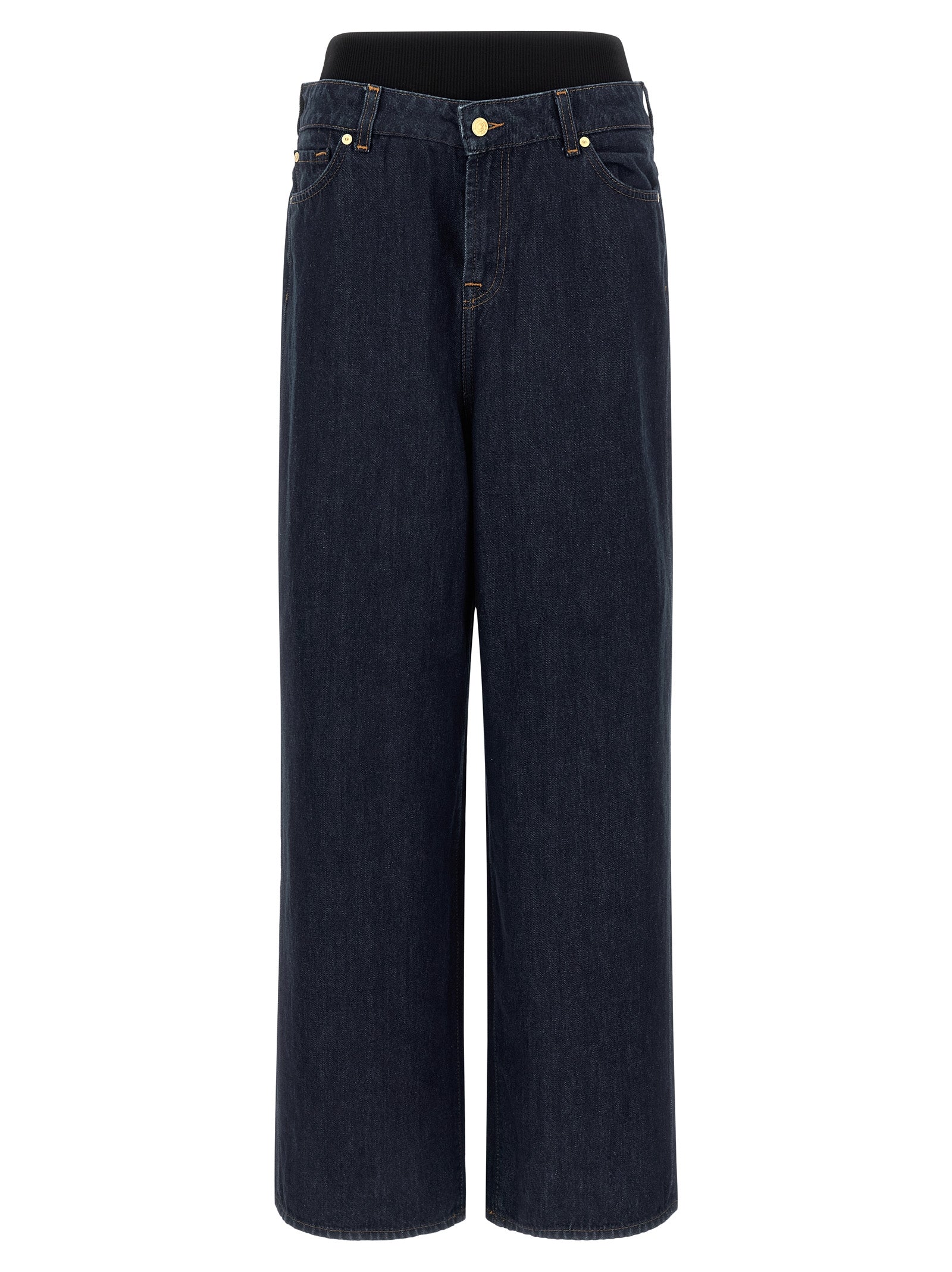 7 For All Mankind Banded Slouchy Wide Jeans