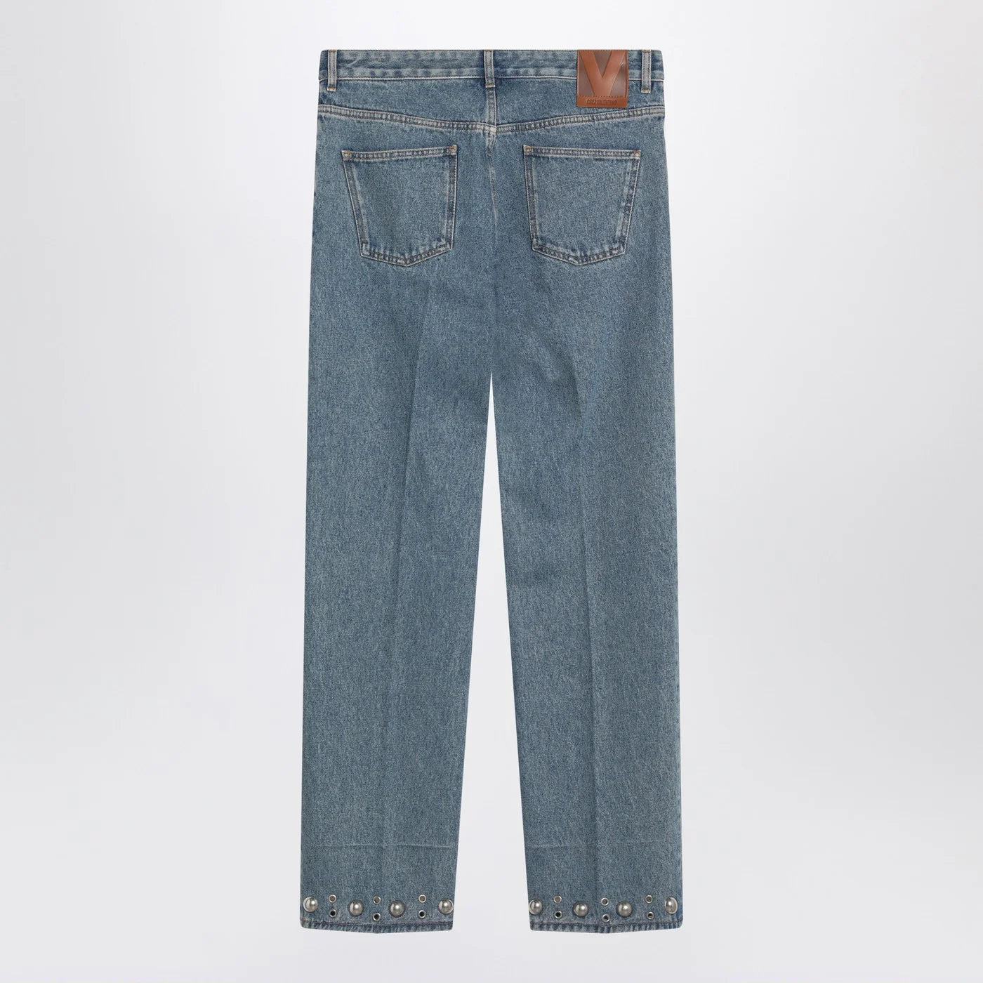 Valentino Medium blue jeans with cabochons