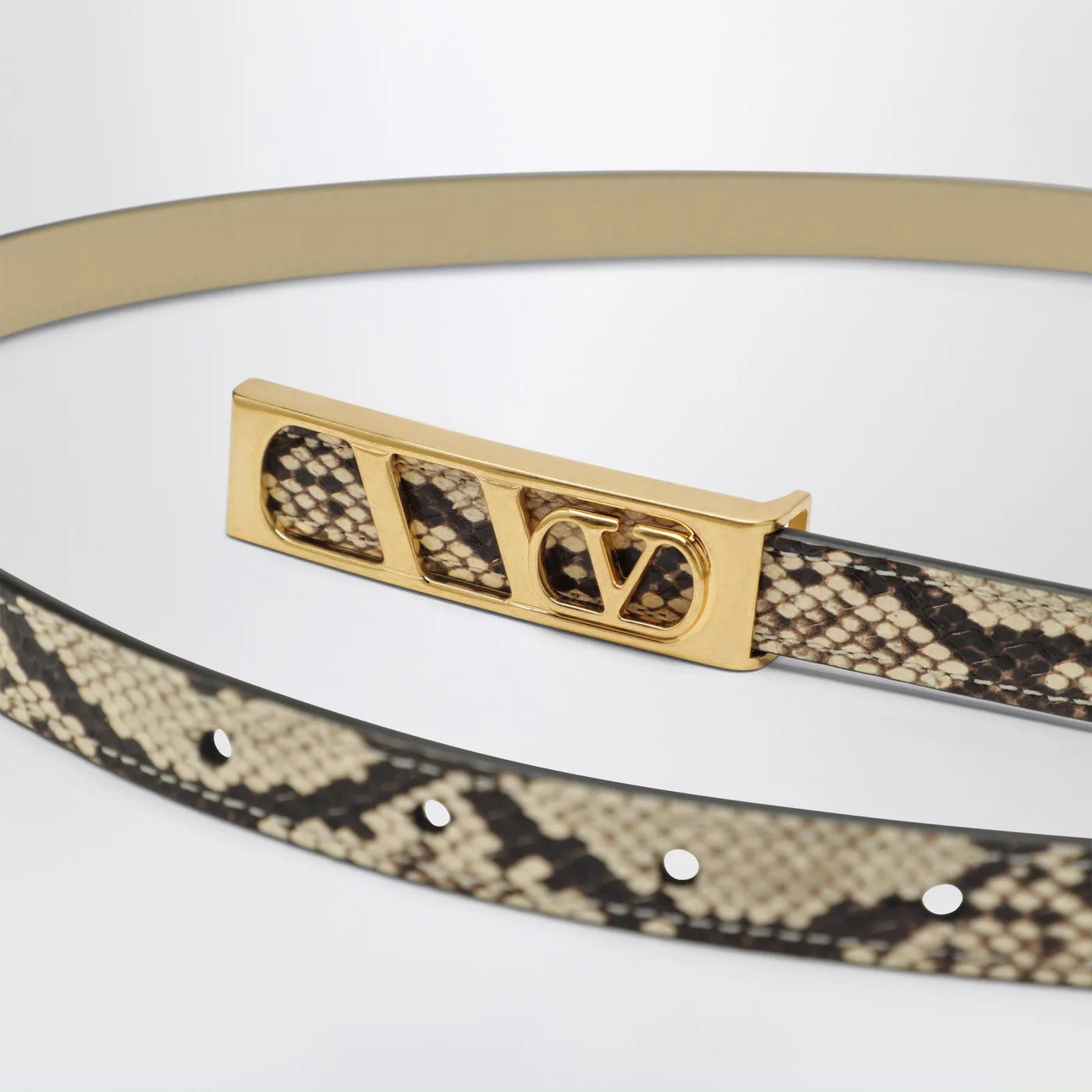 Valentino Garavani Volgo Signature python belt
