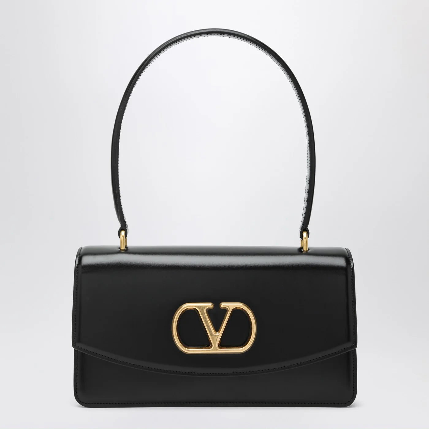 Valentino Garavani Vain bag in black glossy calfskin