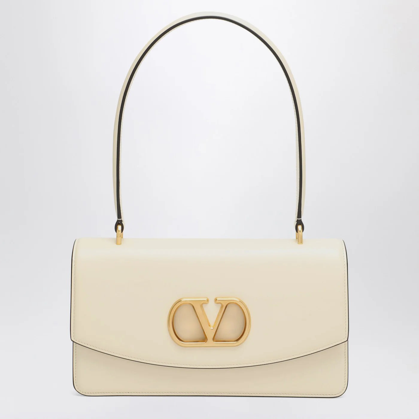 Valentino Garavani Vain bag in butter White glossy calfskin